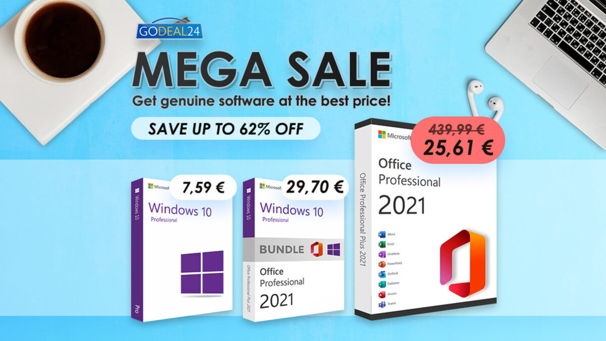 Купете Microsoft Office 2021 Pro с доживотен лиценз само за 25,61€ (обичайна цена $439,99) и още софтуер с до 62% отстъпка!