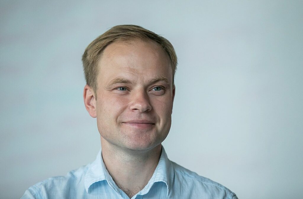 Новият председател на комисията по свобода на словото в украинската рада Ярослав Юрчишин. Септември 2020 г.