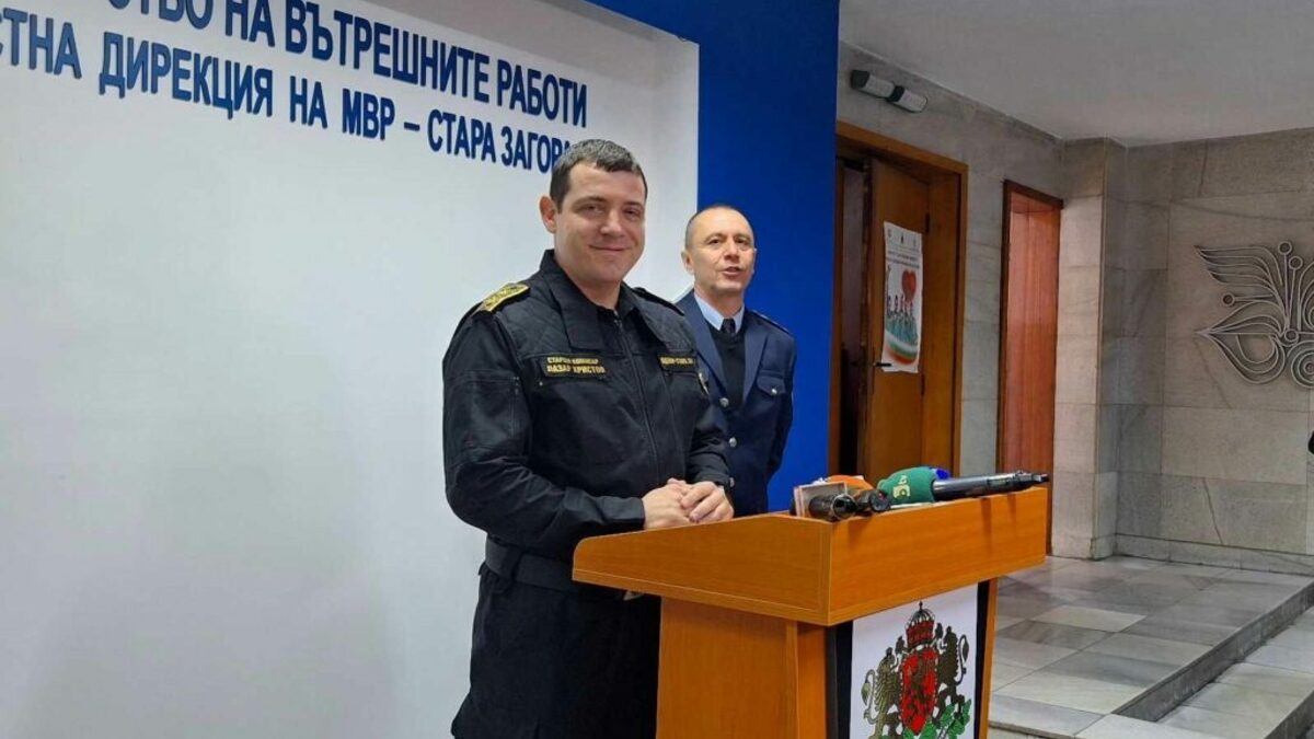 Началникът на МВР в Стара Загора Лазар Христов.