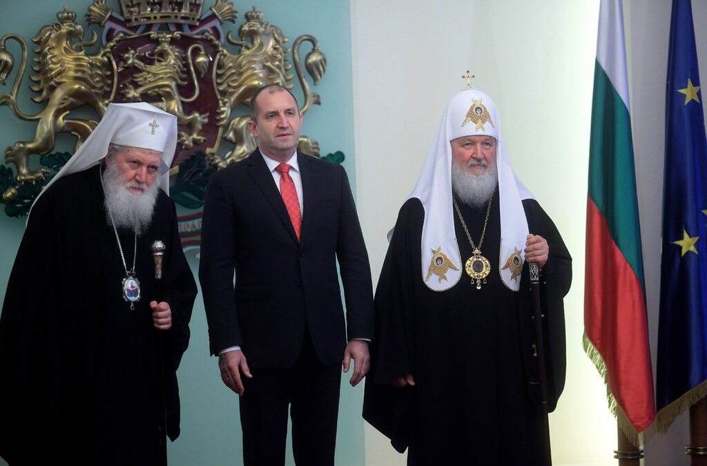 патриарх Неофит и патриарх Кирил