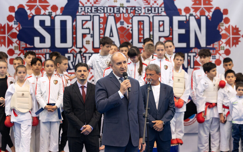 Румен Радев откри днес международния турнир Sofia Karate Open 2024 – Купа на президента.