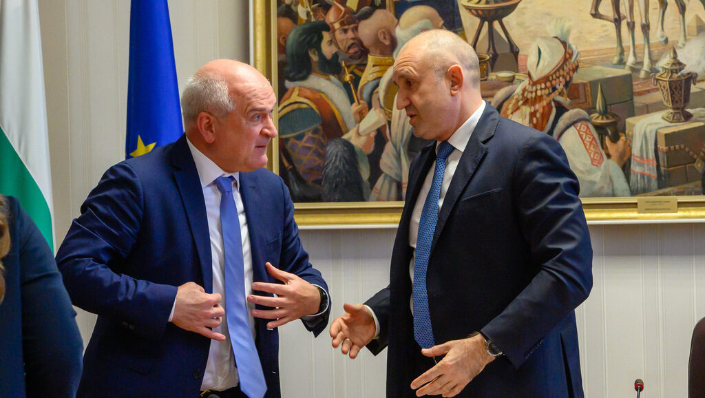 Консултации с парламентарните групи в 49-ото Народно събрание при президента на тема служебен кабинет. Димитър Главчев, Румен Радев