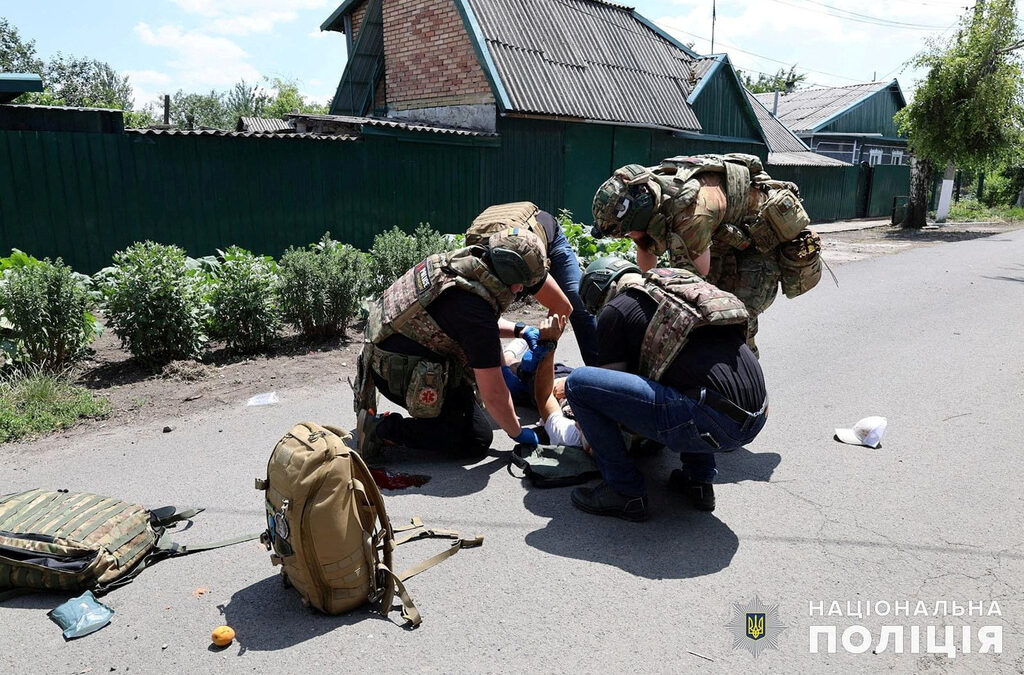 След руската атака в Покровск на 24 юни.