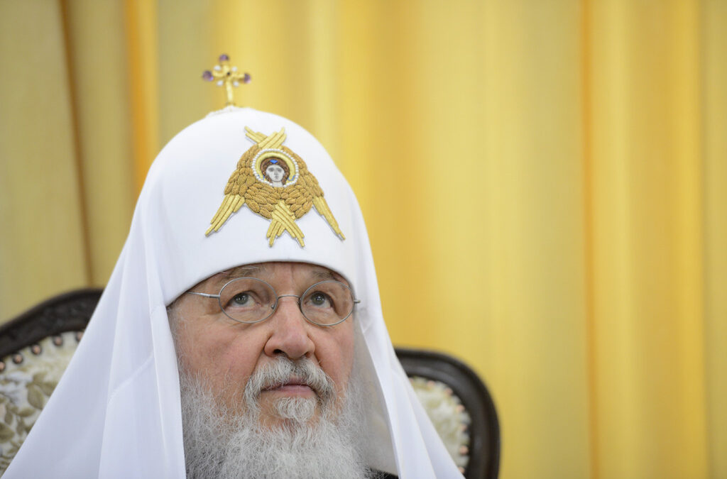 Патриархът на Руската православна църква Кирил. Патриархът на Руската православна църква Кирил.