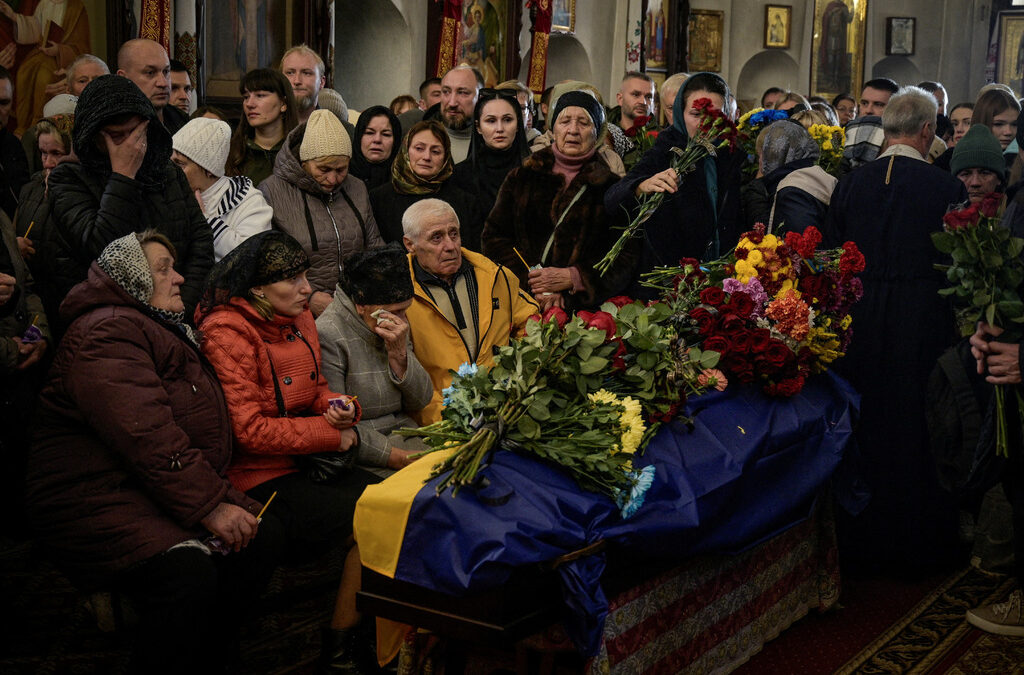 Погребение на украински войник в град Чернихов. Погребение на украински войник в град Чернихов.