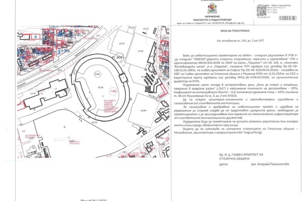 Стадион "Георги Аспарухов" получи виза за проектиране от Столична община Стадион "Георги Аспарухов" получи виза за проектиране от Столична община