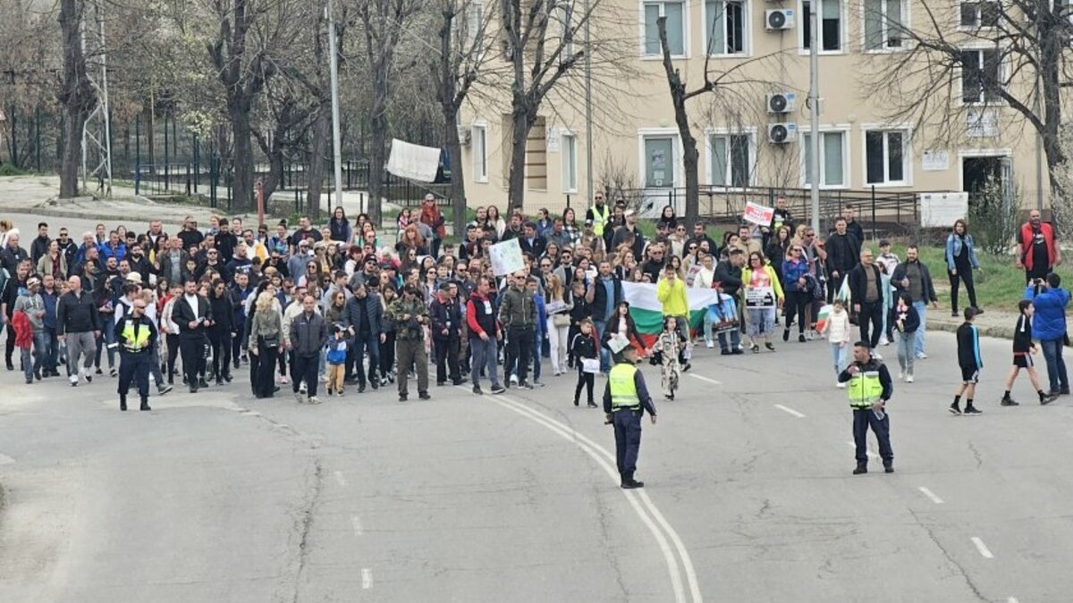 В Димитровград се проведе протест за чист въздух