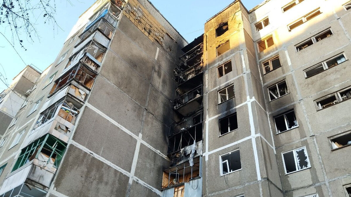 Курск след атака с дронове на 15 април, която според местните власти е била от украинска страна