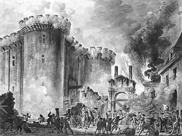 14 юли 1789 г. Разбунтуван Париж превзема Бастилията