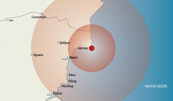 Трус уплаши Източна България, порои заляха Западна Трус уплаши Източна България, порои заляха Западна