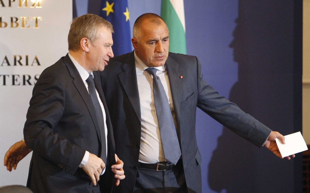 Белгийският премиер Ив Льотерм (вляво) е на еднодневно посещение в София.<br /> Белгийският премиер Ив Льотерм (вляво) е на еднодневно посещение в София.<br />