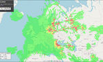 Графика на деня: Къде беше заглушен GPS сигналът в България в неделя