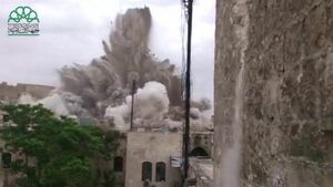Видео: Взрив унищожи хотел със сирийски войници в Алепо