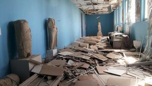 Фотогалерия: Разрухата в музея на антична Палмира