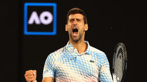 С 26-а поредна победа Джокович достигна полуфиналите на Australian Open
