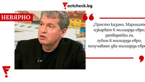 Не е вярно, че тецовете в Маришкия басейн генерират 6 млрд. евро годишно