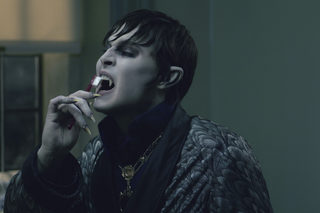 Publicity photo of actor Johnny Depp in scene from "Dark Shadows"