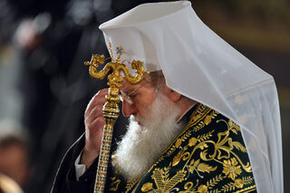 Церемония по интронизация наа българският патриарх Неофит 
църква