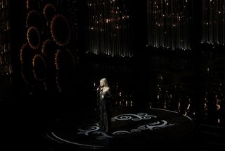 Barbra Streisand performs the song "Memories" at the 85th Academy Awards in Hollywood