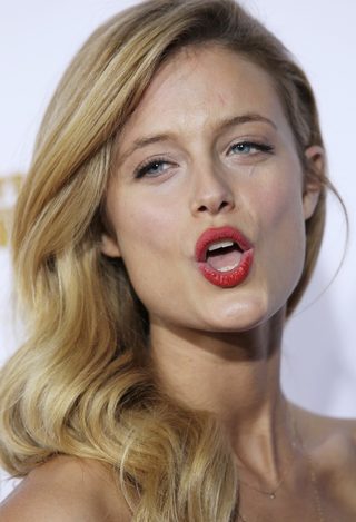 Bock arrives for the 50 Years of Beautiful broadcast special show celebrating the 50th Anniversary of the Sports Illustrated Swimsuit Issue in Los Angeles