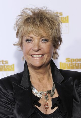 March, the first Sports Illustrated swimsuit cover model, arrives for the 50 Years of Beautiful broadcast special show in Los Angeles