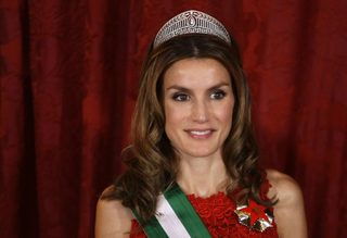 File photo of Spain's Princess Letizia posing for a photo before a gala dinner at Madrid's Royal Palace