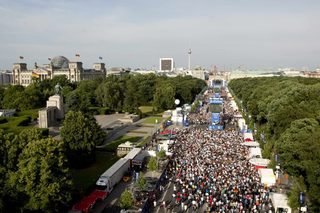 German soccer fans watch the 2014 World Cup Group G soccer match between Germany and Portugal, in Berlin