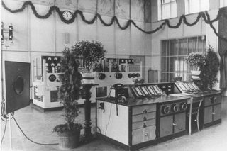 General view of Gliwice radio station facilities is pictured in this file photo from around 1945 obtained for Reuters from Gliwice musuem