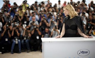 Cast member Cate Blanchett poses during a photocall for the film "Carol" in competition at the 68th Cannes Film Festival in Cannes