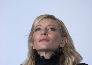 Cast member Cate Blanchett attends a news conference for the film "Carol" in competition at the 68th Cannes Film Festival in Cannes