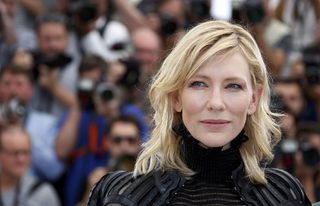 Cast member Cate Blanchett poses during a photocall for the film "Carol" in competition at the 68th Cannes Film Festival in Cannes