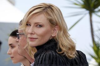 Cast member Cate Blanchett poses during a photocall for the film "Carol" in competition at the 68th Cannes Film Festival in Cannes