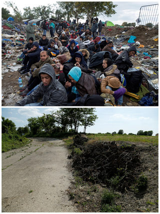 The Wider Image: Migrant routes a year on
