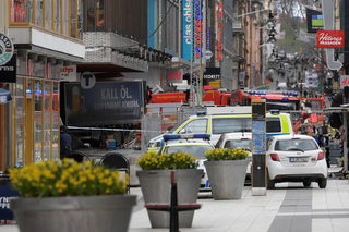 People were killed when a truck crashed into department store Ahlens on Drottninggatan, in central Stockholm