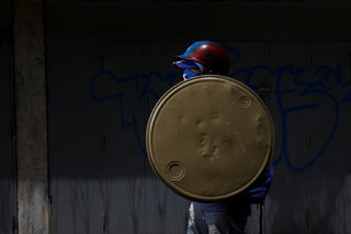The Wider Image: Venezuela's shield-bearing protesters