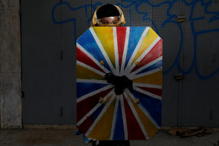 The Wider Image: Venezuela's shield-bearing protesters