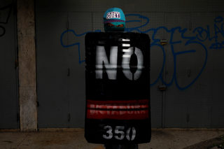 The Wider Image: Venezuela's shield-bearing protesters
