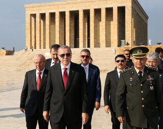 Turkish President Erdogan visits Anitkabir, the mausoleum of modern Turkey's founder Ataturk, in Ankara