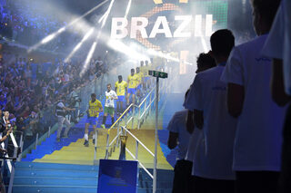 TeamBrazilwalkdownthestairsbeforegoldmedalmatchwithPoland.jpg
