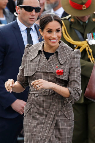 Meghan, Duchess of Sussex, visits Pukeahu National War Memorial Park in Wellington