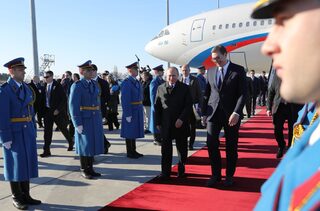 Russian President Vladimir Putin visits Serbia