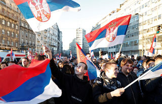 Russia's President Vladimir Putin visits Serbia