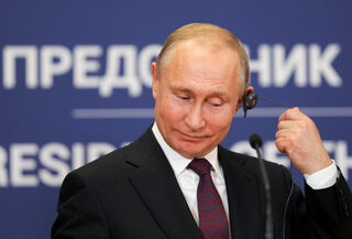 Russia's President Vladimir Putin visits Serbia
