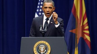 Американците видяха Обама от 2008 г. в траурното му слово в Тусон