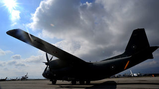 Фотогалерия: Третият транспортен самолет C-27J "Спартан" пристигна в София