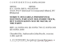 Байърли за президентския вот от 2006 г.: Сидеров може "да осмърди" партито