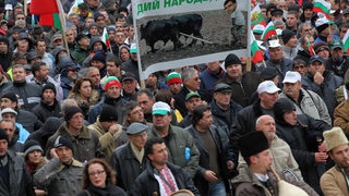 С найлонови ямурлуци и трактори срещу "лъжите на касиера"