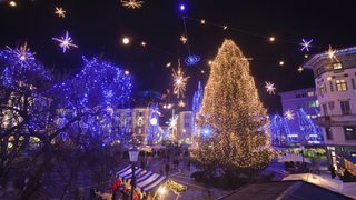 Фотогалерия: Любляна заблестя в коледна светлина