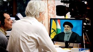 Шоуто на Джулиан Асандж тръгна с интервю с лидера на "Хизбула"