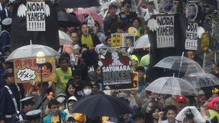 Десетки протестираха в Япония срещу пускането на ядрена централа